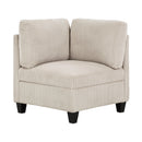  Manufacturer Color_Beige -- Homelegance Walterboro Fabric 7 pc Sectional IMAGE 10