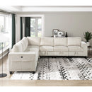  Manufacturer Color_Beige -- Homelegance Walterboro Fabric 7 pc Sectional IMAGE 14