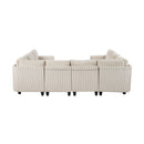  Manufacturer Color_Beige -- Homelegance Walterboro Fabric 8 pc Sectional IMAGE 6