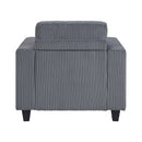  Manufacturer Color_Dark Grey -- Walterboro 9650NDG-1 Chair with Storage Pouches and Charging Ports IMAGE 4
