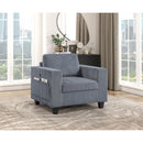  Manufacturer Color_Dark Grey -- Walterboro 9650NDG-1 Chair with Storage Pouches and Charging Ports IMAGE 5