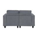 Manufacturer Color_Dark Grey -- Walterboro 9650NDG-2* Love Seat with Storage, Storage Pouches and Charging Ports IMAGE 4