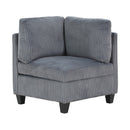  Manufacturer Color_Dark Grey -- Walterboro 9650NDG*4SC 4 pc Sectional with Storage, Storage Pouches and Charging Ports IMAGE 12