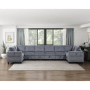  Manufacturer Color_Dark Grey -- Walterboro 9650NDG*8SC 8 pc Sectional with Storage, Storage Pouches and Charging Ports IMAGE 17