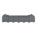  Manufacturer Color_Dark Grey -- Walterboro 9650NDG*8SC 8 pc Sectional with Storage, Storage Pouches and Charging Ports IMAGE 5
