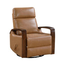 Manufacturer Color_Camel -- Homelegance Margerie Swivel Glider Recliner IMAGE 2