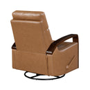  Manufacturer Color_Camel -- Homelegance Margerie Swivel Glider Recliner IMAGE 4