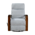  Manufacturer Color_Grey -- Margerie 9659GRY-1 Swivel Glider Reclining Chair IMAGE 1
