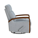  Manufacturer Color_Grey -- Margerie 9659GRY-1 Swivel Glider Reclining Chair IMAGE 3