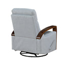  Manufacturer Color_Grey -- Margerie 9659GRY-1 Swivel Glider Reclining Chair IMAGE 4