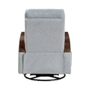  Manufacturer Color_Grey -- Margerie 9659GRY-1 Swivel Glider Reclining Chair IMAGE 5