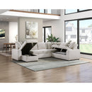  Homelegance Myrtle 9702BE*3LC3R 3 pc Sectional with Pull-out Bed and Hidden Storage IMAGE 13