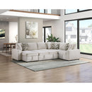  Homelegance Myrtle 9702BE*3LC3R 3 pc Sectional with Pull-out Bed and Hidden Storage IMAGE 14