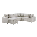  Homelegance Myrtle 9702BE*3LC3R 3 pc Sectional with Pull-out Bed and Hidden Storage IMAGE 1