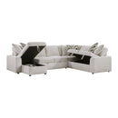  Homelegance Myrtle 9702BE*3LC3R 3 pc Sectional with Pull-out Bed and Hidden Storage IMAGE 5