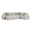  Homelegance Myrtle 9702BE*3LC3R 3 pc Sectional with Pull-out Bed and Hidden Storage IMAGE 6