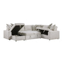  Homelegance Myrtle 9702BE*3LC3R 3 pc Sectional with Pull-out Bed and Hidden Storage IMAGE 7