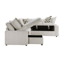  Homelegance Myrtle 9702BE*3LC3R 3 pc Sectional with Pull-out Bed and Hidden Storage IMAGE 8