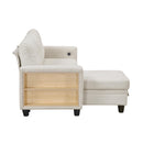  Homelegance Robinson 9705BE*32AVC Sectional with Reversible Chaise, Pull-out Bed, Shelves and Charging Ports IMAGE 5