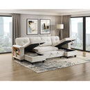  Homelegance Robinson 9705BE*42AVC Sectional with Two Chaises, Pull-out Bed, Shelves and Charging Ports IMAGE 10