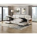  Homelegance Robinson 9705BE*42AVC Sectional with Two Chaises, Pull-out Bed, Shelves and Charging Ports IMAGE 11