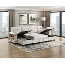  Homelegance Robinson 9705BE*42AVC Sectional with Two Chaises, Pull-out Bed, Shelves and Charging Ports IMAGE 14