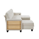  Homelegance Robinson 9705BE*42AVC Sectional with Two Chaises, Pull-out Bed, Shelves and Charging Ports IMAGE 3
