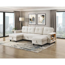  Homelegance Robinson 9705BE*42AVC Sectional with Two Chaises, Pull-out Bed, Shelves and Charging Ports IMAGE 9