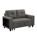 Homelegance Robinson 9705DB-2* Love Seat with Pull-out Bed, Shelves and Charging Ports IMAGE 1
