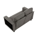  Homelegance Robinson 9705DB-2* Love Seat with Pull-out Bed, Shelves and Charging Ports IMAGE 3