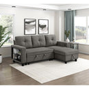  Homelegance Robinson 9705DB*32AVC Sectional with Reversible Chaise, Pull-out Bed, Shelves and Charging Ports IMAGE 14