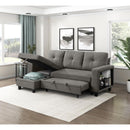  Homelegance Robinson 9705DB*32AVC Sectional with Reversible Chaise, Pull-out Bed, Shelves and Charging Ports IMAGE 17