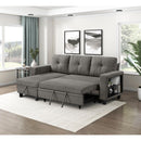  Homelegance Robinson 9705DB*32AVC Sectional with Reversible Chaise, Pull-out Bed, Shelves and Charging Ports IMAGE 19