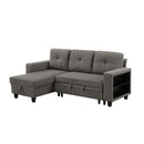  Homelegance Robinson 9705DB*32AVC Sectional with Reversible Chaise, Pull-out Bed, Shelves and Charging Ports IMAGE 2