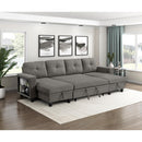  Homelegance Robinson 9705DB*42AVC Sectional with Two Chaises, Pull-out Bed, Shelves and Charging Ports IMAGE 12