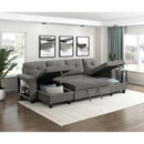  Homelegance Robinson 9705DB*42AVC Sectional with Two Chaises, Pull-out Bed, Shelves and Charging Ports IMAGE 14