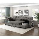  Homelegance Robinson 9705DB*42AVC Sectional with Two Chaises, Pull-out Bed, Shelves and Charging Ports IMAGE 15