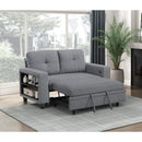  Homelegance Robinson 9705GY-2* Love Seat with Pull-out Bed, Shelves and Charging Ports IMAGE 11
