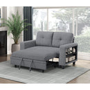  Homelegance Robinson 9705GY-2* Love Seat with Pull-out Bed, Shelves and Charging Ports IMAGE 12