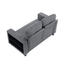  Homelegance Robinson 9705GY-2* Love Seat with Pull-out Bed, Shelves and Charging Ports IMAGE 3