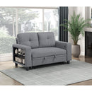  Homelegance Robinson 9705GY-2* Love Seat with Pull-out Bed, Shelves and Charging Ports IMAGE 7
