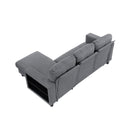  Homelegance Robinson 9705GY*32AVC Sectional with Reversible Chaise, Pull-out Bed, Shelves and Charging Ports IMAGE 10