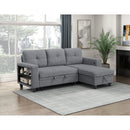  Homelegance Robinson 9705GY*32AVC Sectional with Reversible Chaise, Pull-out Bed, Shelves and Charging Ports IMAGE 14