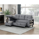  Homelegance Robinson 9705GY*32AVC Sectional with Reversible Chaise, Pull-out Bed, Shelves and Charging Ports IMAGE 17