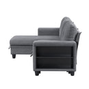  Homelegance Robinson 9705GY*32AVC Sectional with Reversible Chaise, Pull-out Bed, Shelves and Charging Ports IMAGE 6