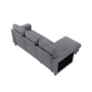  Homelegance Robinson 9705GY*32AVC Sectional with Reversible Chaise, Pull-out Bed, Shelves and Charging Ports IMAGE 9