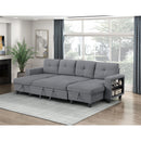  Homelegance Robinson 9705GY*42AVC Sectional with Two Chaises, Pull-out Bed, Shelves and Charging Ports IMAGE 13