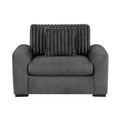  Manufacturer Color_Dark grey -- Homelegance Athena Stationary Fabric Chair IMAGE 1