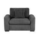 Manufacturer Color_Dark grey -- Homelegance Athena Stationary Fabric Chair IMAGE 1