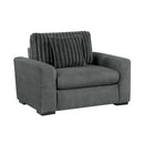  Manufacturer Color_Dark grey -- Homelegance Athena Stationary Fabric Chair IMAGE 2